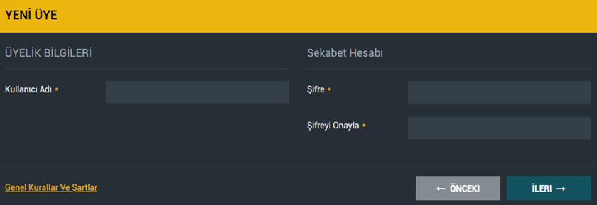 Sekabet casino üyelik açma