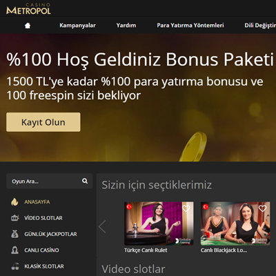 Casinometropol235 Yeni Casinometropol Online Casino Adresi Oldu